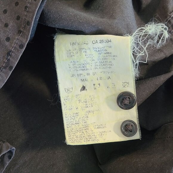 Vintage Diesel Mens Long Sleeve Shirt Gray Embroidered Sun Fade Grunge Lg - Picture 7 of 9